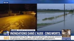 "J'ai sorti ma tête par le toit ouvrant." Un automobiliste raconte comment il est parvenu à s'en sortir à Carcassonne 