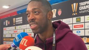 Le sourire d'Ousmane Dembélé en zone mixte après le Trophée des champions remporté par le PSG, 5 janvier 2025