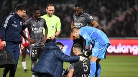 Dejan Lovren se blesse contre Ajaccio en Ligue 1, le 29 janvier 2023.