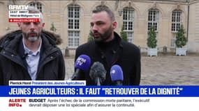 "Il est impensable pour nous qu'on continue à accepter ce qui est en train de se jouer", assure Pierrick Horel, président des Jeunes Agriculteurs