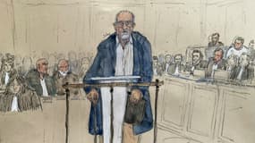 Aomar Aït Khedache, jugé pour le braquage de Kim Kardashian en 2016, devant la cour d'assises de Paris le 28 avril 2025