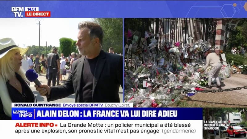 J'étais hypnotisée par son magnétisme et son jeu d'acteur: de nombreux fans présents à Douchy pour rendre un dernier hommage à Alain Delon