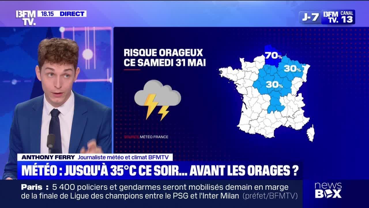 Météo : jusqu'à 35°C ce soir... avant les orages ? - 30/05
