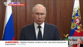 Putsch avorté de Wagner: "Dans tous les cas, la rébellion armée aurait été maîtrisée", affirme Vladimir Poutine