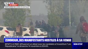 Nantes: les forces de l'ordre font usage de gaz lacrymogènes pour repousser les opposants à Éric Zemmour