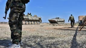 Les forces gouvernementales syriennes avancent vers l'est d'Alep, le 8 mars 2017