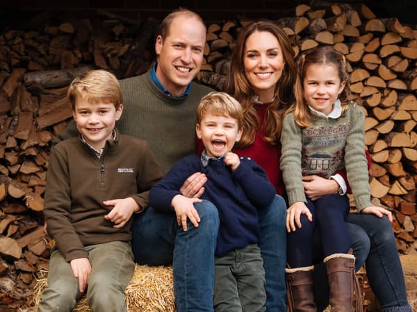 La carte de Noël 2020 de Kate, William et leurs enfants. 