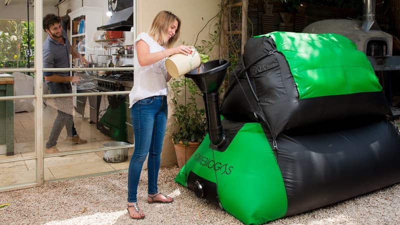 HomeBiogas, une start-up israélienne, a conçu un "digesteur" de biogaz de petite taille, adapté aux familles, qui se commande sur Internet.