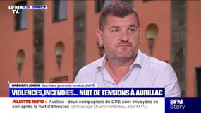 Affrontements à Aurillac: "On est obligé de faire venir des renforts", indique Grégory Joron, secrétaire général du syndicat UNITÉ