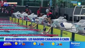 JO 2024: les nageurs canadiens s'entraînent à Caen