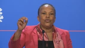 Christiane Taubira, ministre de la Justice, s'est défendu ce mercredi devant la presse "d'avoir menti" à propos des écoutes visant Nicolas Sarkozy.