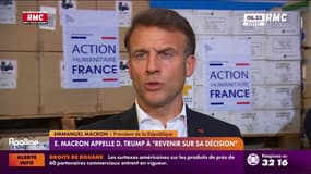 Emmanuel Macron appelle Donald Trump à "revenir sur sa décision" 