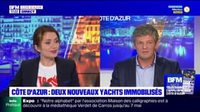 Yachts immobilisés sur la Côte d'Azur: "on ne sait pas à qui appartiennent les bateaux, c'est un problème", assure le vice-président de Riviera Yachting Network