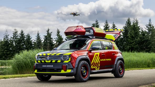 La Software République, composée de Renault et Thales, expose à Vivatech le Vison 4rescue, un concept de voiture de secours du futur.