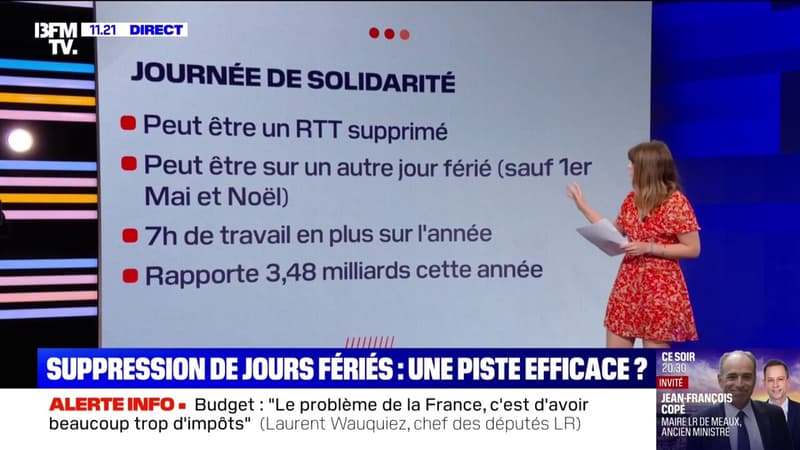 LES ÉCLAIREURS - Suppression de jours fériés: une piste efficace pour le budget 2026?