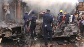 Deux explosions ont fait des dizaines de morts à Jos, au Nigeria, le 20 mai 2014.