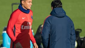 Thiago Silva et Unai Emery