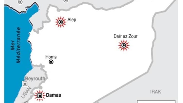 VIOLENTS COMBATS À DAMAS, ALEP ET DAÏR AZ ZOUR