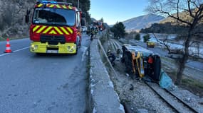 Accident de bus à Levens 