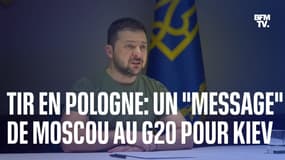 Missiles en Pologne: pour Zelensky, il s'agit d'un "message de la Russie adressé au G20"