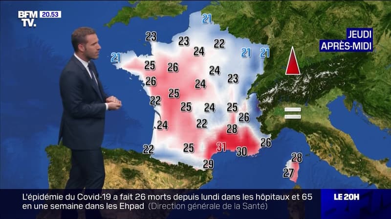 La météo pour ce jeudi 16 juillet 2020