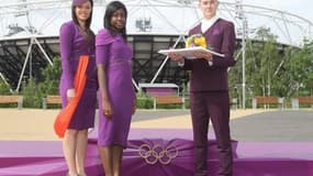 Le podium des JO est l'ouvre du Français Luc Fusaro