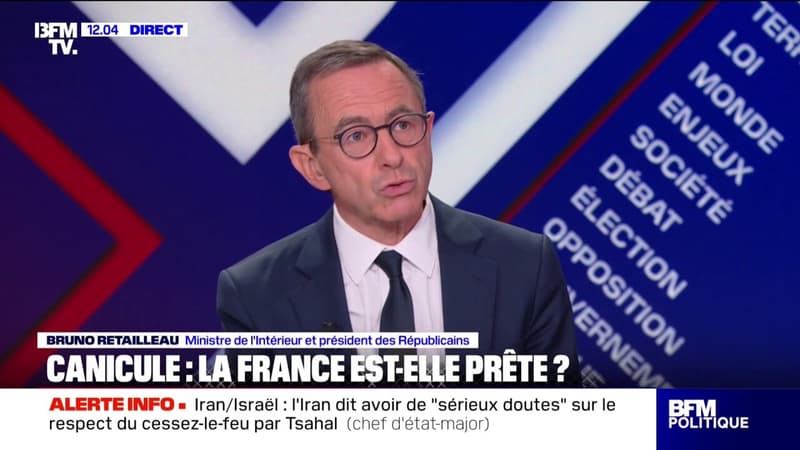 Canicule: Bruno Retailleau estime que c'est 