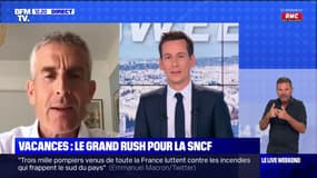 Pour le directeur de Voyages SNCF, "c'est normal que les trains soient complets" à ce moment de l'été