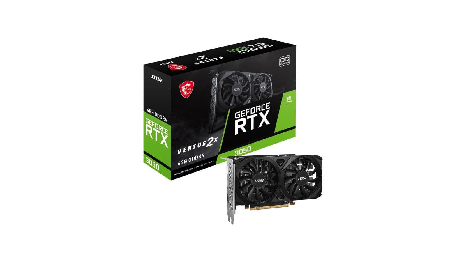 Carte graphique MSI NVIDIA GeForce RTX 3050 Ventus