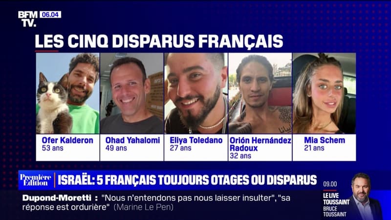 Attaques en Israël: qui sont les cinq Français disparus ou otages du Hamas depuis le 7 octobre?