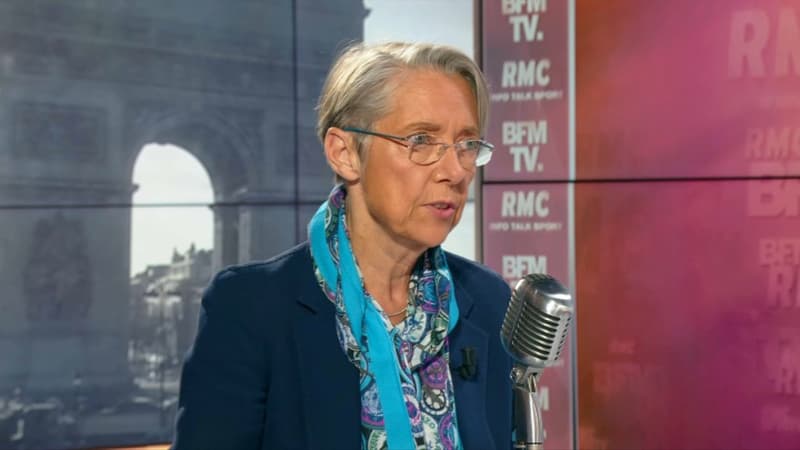 Elisabeth Borne sur BFMTV et RMC, le 18 mars. 