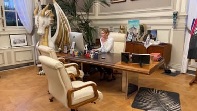 Agnès Pottier-Dumas, maire de Levallois-Perret, dans son bureau le jeudi 28 novembre 2024.