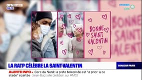 Distribution de roses, love machine... La RATP célèbre la Saint-Valentin 