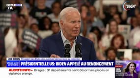 "Je ne débats pas aussi bien qu'autre fois" : en meeting en Caroline du Nord, Joe Biden est revenu sur sa prestation face à Donald Trump lors d'un débat