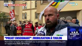Mobilisation à Toulon contre le "projet enseignant"
