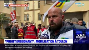 Mobilisation à Toulon contre le "projet enseignant"