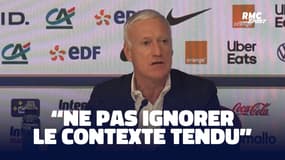 France - Israël : "Sans ignorer le contexte tendu", Deschamps souhaite que "cela ne reste qu'un match de foot"