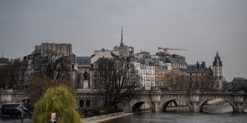 Ile de la Cité à Paris, photo prise en mars 2020