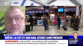 Erik Meyer, secrétaire fédéral Sud Rail: "Nous n'estimons pas avoir eu gain de cause et nous reviendrons très rapidement vers la SNCF pour rouvrir des négociations salariales"