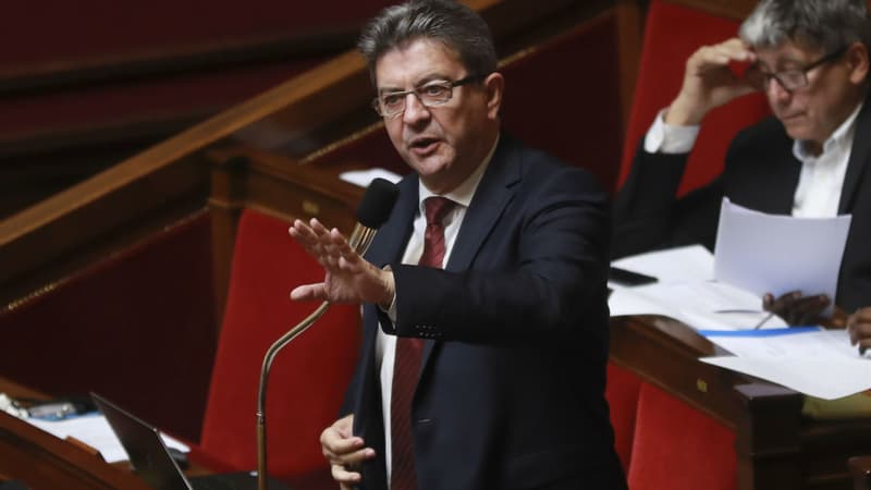 Jean-Luc Mélenchon à l'Assemblée nationale le 26 juillet 2017