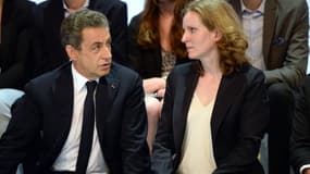 Nicolas Sarkozy et Nathalie Koscusko-Morizet, le 30 mai, lors du congrès des Républicains, à Paris. 