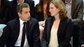 Nicolas Sarkozy et Nathalie Koscusko-Morizet, le 30 mai, lors du congrès des Républicains, à Paris. 