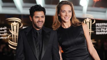 Jamel Debbouze et Mélissa Theuriau à l'occasion du Festival du film de Marrakech en 2013.