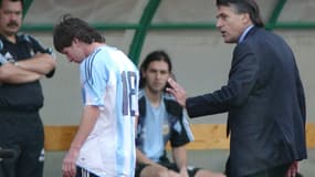 Messi lors de son rouge en 2005