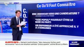 Quels éléments laissent penser qu'Éric Zemmour se prépare pour l'élection présidentielle de 2022 ?