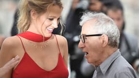 Blake Lively et Woody Allen, à Cannes le 11 mai 2016.