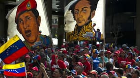 Manifestation en faveur du président élu du Venezuela, Nicolas Maduro