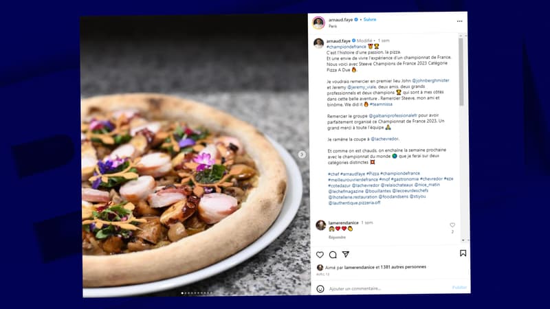 La pizza lapin, poulpe et herbes de la Riviera d'Arnaud Faye et Steeve Bonnet