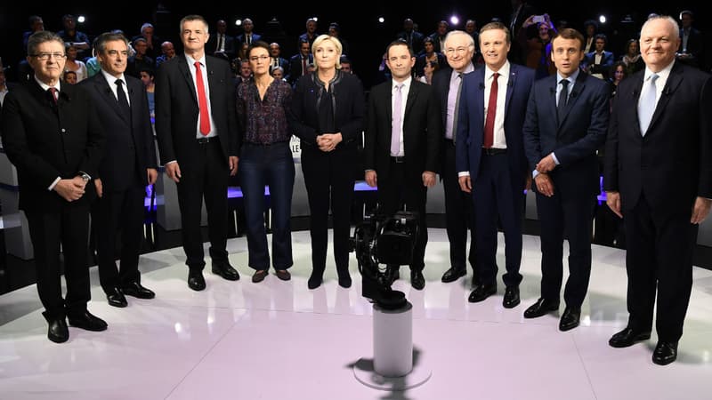 10 des 11 candidats à la présidentielle.