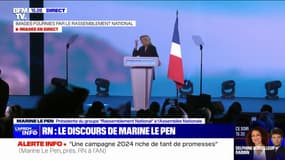 Européennes: Marine Le Pen promet une campagne 2024 "riche en promesses"